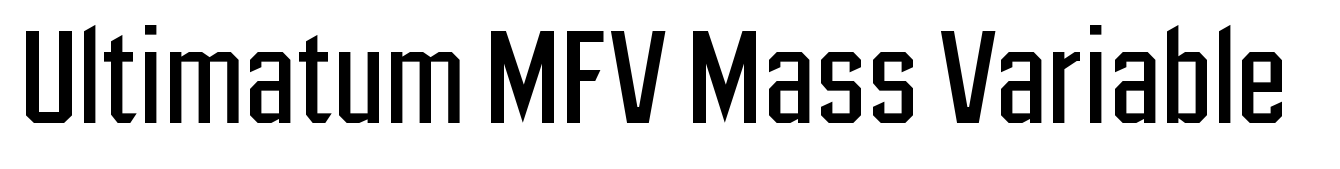 Ultimatum MFV Mass Variable